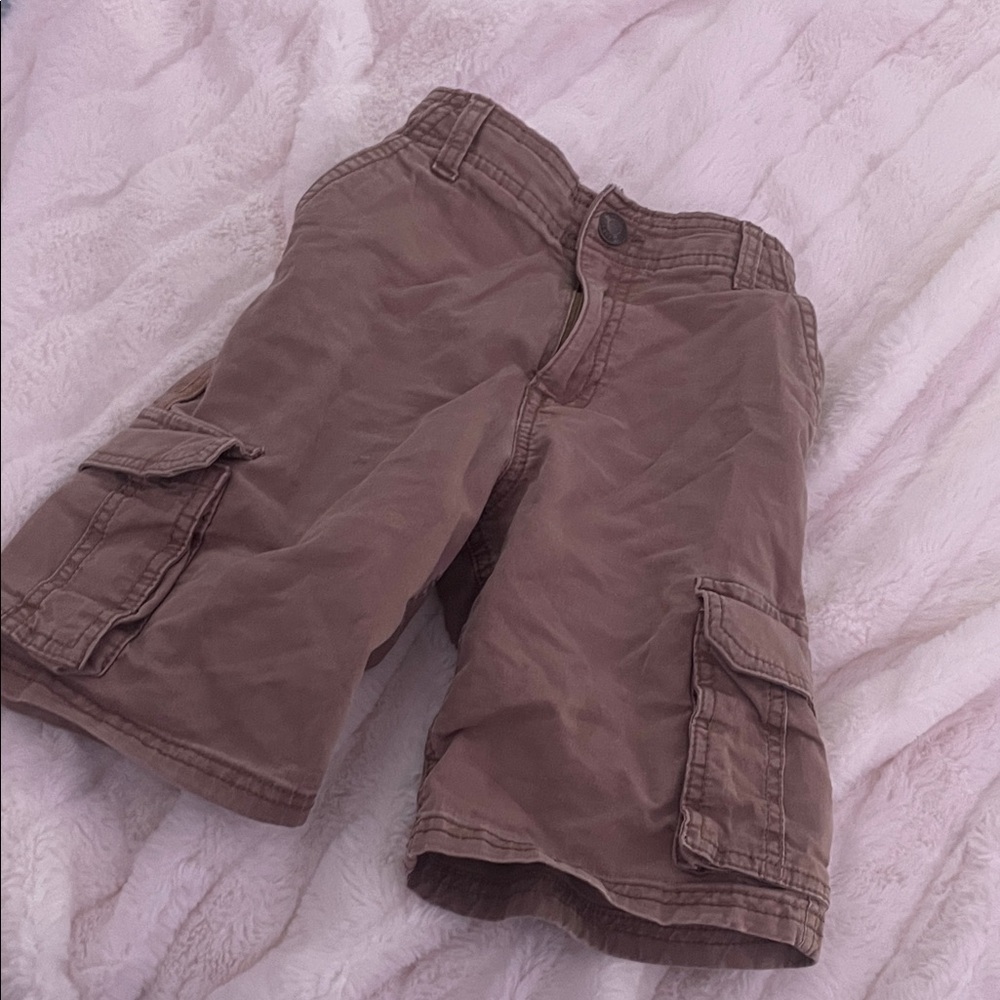 Boys Tan Cargo Shorts